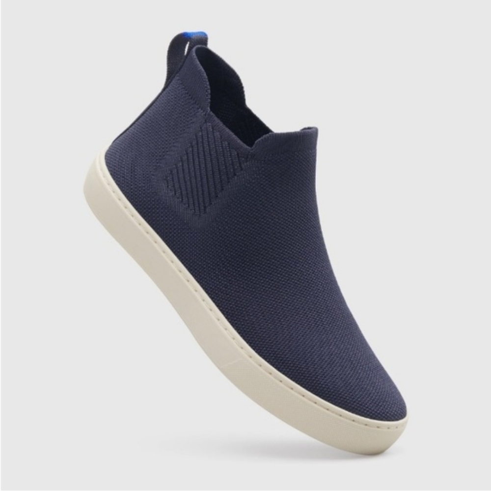 Rothy's The Chelsea Sneakers Boots High Top Navy Blue 9